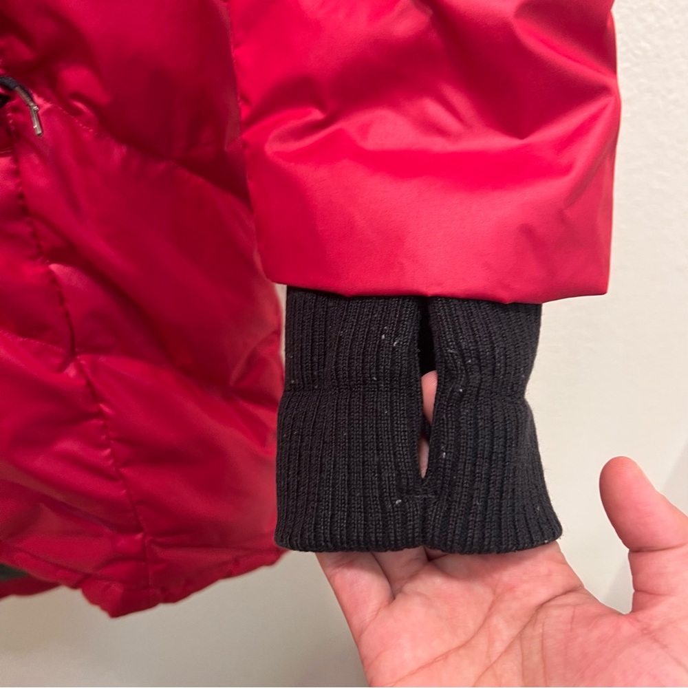 LOLE Down Puffer Jacket Parka Hooded Pink Raspberry - Picture 8 of 16